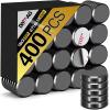 imageDIYMAG Strong Magnets 140Pcs 06x012Inch Fridge Refrigerator Magnet for Crafts with Adhesive Backing Magnetic Small Black Button Ceramic Circle Craft Round Heavy Duty Adhesive Neodymium Whiteboard18x3mm