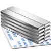 imageDIYMAG Strong Neodymium Bar Magnets Rare Earth Magnets with DoubleSided Adhesive Heavy Duty Magnet Perfect for Kitchen DIY Fridge Garage Science Craft Office60x10x3mm 4 PacksSilver