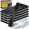 imageDIYMAG Strong Neodymium Bar Magnets Rare Earth Magnets with DoubleSided Adhesive Heavy Duty Magnet Perfect for Kitchen DIY Fridge Garage Science Craft Office60x10x3mm 4 PacksBlack