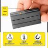 imageDIYMAG Strong Neodymium Bar Magnets Rare Earth Magnets with DoubleSided Adhesive Heavy Duty Magnet Perfect for Kitchen DIY Fridge Garage Science Craft Office60x10x3mm 4 PacksBlack