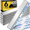 imageDIYMAG Strong Neodymium Bar Magnets Rare Earth Magnets with DoubleSided Adhesive Heavy Duty Magnet Perfect for Kitchen DIY Fridge Garage Science Craft Office60x10x3mm 4 PacksSilver