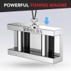 imageDIYMAG Strong Neodymium Fishing Magnets 700 lbs318 KG Pulling Force Rare Earth Magnet with Countersunk Hole Eyebolt Diameter 295 inch75 mm for Retrieving in River and Magnetic Fishing44mm