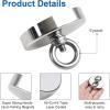 imageDIYMAG Strong Neodymium Fishing Magnets 700 lbs318 KG Pulling Force Rare Earth Magnet with Countersunk Hole Eyebolt Diameter 295 inch75 mm for Retrieving in River and Magnetic Fishing48mm 2p