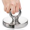 imageDIYMAG Strong Neodymium Fishing Magnets 700 lbs318 KG Pulling Force Rare Earth Magnet with Countersunk Hole Eyebolt Diameter 295 inch75 mm for Retrieving in River and Magnetic Fishing120mm