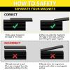 imageDIYMAG Strong Neodymium bar Magnets with DoubleSided Adhesive Rare Earth Neodymium Magnet  60 x 10 x 3 mm Pack of 16Black