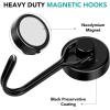 imageDIYMAG Swivel Swing Powerful Magnetic Hooks 100LB 7 Pack Strong Heavy Duty Neodymium Magnet Hooks Great for Grill Refrigerator Kitchen OfficeLength 68mm267in Diameter 32mm126inBlack