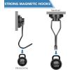 imageDIYMAG Swivel Swing Powerful Magnetic Hooks 100LB 7 Pack Strong Heavy Duty Neodymium Magnet Hooks Great for Grill Refrigerator Kitchen OfficeLength 68mm267in Diameter 32mm126inBlack
