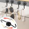 imageDIYMAG Swivel Swing Powerful Magnetic Hooks 100LB 7 Pack Strong Heavy Duty Neodymium Magnet Hooks Great for Grill Refrigerator Kitchen OfficeLength 68mm267in Diameter 32mm126inBlack