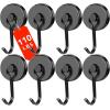 imageDIYMAG Swivel Swing Powerful Magnetic Hooks 100LB 7 Pack Strong Heavy Duty Neodymium Magnet Hooks Great for Grill Refrigerator Kitchen OfficeLength 68mm267in Diameter 32mm126inBlack