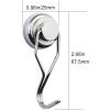 imageDIYMAG Swivel Swing Powerful Magnetic Hooks 100LB 7 Pack Strong Heavy Duty Neodymium Magnet Hooks Great for Grill Refrigerator Kitchen OfficeLength 68mm267in Diameter 32mm126inSilver
