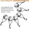 imageDIYMAG Swivel Swing Powerful Magnetic Hooks 100LB 7 Pack Strong Heavy Duty Neodymium Magnet Hooks Great for Grill Refrigerator Kitchen OfficeLength 68mm267in Diameter 32mm126inSilver