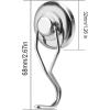 imageDIYMAG Swivel Swing Powerful Magnetic Hooks 100LB 7 Pack Strong Heavy Duty Neodymium Magnet Hooks Great for Grill Refrigerator Kitchen OfficeLength 68mm267in Diameter 32mm126inSilver