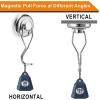 imageDIYMAG Swivel Swing Powerful Magnetic Hooks 100LB 7 Pack Strong Heavy Duty Neodymium Magnet Hooks Great for Grill Refrigerator Kitchen OfficeLength 68mm267in Diameter 32mm126inSilver