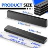 imageWaterproof Neodymium Bar Magnets with Epoxy Coating Powerful Permanent Rare Earth Magnets with DoubleSided Adhesive  60 x 10 x 5mm Pack of 8Black