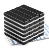 imageDIYMAG 24 Pack Strong Neodymium Bar MagnetsBlack Powerful Rare Earth Magnets Heavy Duty Metal Neodymium Magnet with DoubleSided Adhesive for Fridge Kitchen DIY Craft and Office Science 40x10x5mm