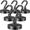 imageDIYMAG 6 Packs Magnetic Hooks150 Lb Heavy Duty Neodymium Magnets for Refrigerator Strong Cruise Ship Essentials Hook for Hanging Magnetics Hanger for Grill150lbs6P
