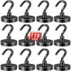 imageDIYMAG 6 Packs Magnetic Hooks150 Lb Heavy Duty Neodymium Magnets for Refrigerator Strong Cruise Ship Essentials Hook for Hanging Magnetics Hanger for Grill118lbs12P