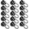 imageDIYMAG Black Magnetic Hooks 150LBS Strong Heavy Duty Neodymium Magnet Hooks with Swivel Carabiner Hook Great for Your Refrigerator and Other Magnetic Surfaces36mm Diameter70LBS15P