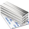 imageWaterproof Neodymium Bar Magnets with Epoxy Coating Powerful Permanent Rare Earth Magnets with DoubleSided Adhesive  60 x 10 x 5mm Pack of 8Silver