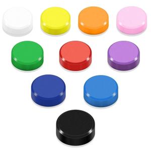 imageDIYMAG 10 Pack Fridge Magnets 10 Colors Mini Strong Refrigerator Magnetic for Whiteboard Map Round Cute Small Decorative Magnets for Kitchen Office Classroom School