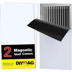 imageDIYMAG 2Pack Strong Magnetic Vent Covers Magnets for Home Floor Standard Air Register 8quot x 155quot Magnetics for Floors Wall and Ceiling Registers Homes and RV HVACTF8X1552P