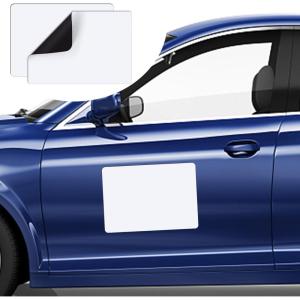 imageDIYMAG 2Pcs Blank Car Magnets24x17 Inch Car Door Magnets Set Signs Rounded Corners Flexible Magnetic Bumper Sticker to Advertise Cover Logo Prevent Cars Scratches Dents17x122P