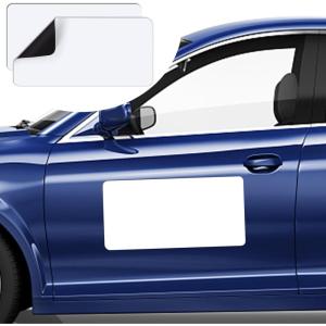 imageDIYMAG 2Pcs Blank Car Magnets24x17 Inch Car Door Magnets Set Signs Rounded Corners Flexible Magnetic Bumper Sticker to Advertise Cover Logo Prevent Cars Scratches Dents24x122P