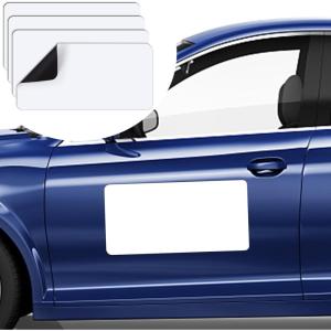 imageDIYMAG 2Pcs Blank Car Magnets24x17 Inch Car Door Magnets Set Signs Rounded Corners Flexible Magnetic Bumper Sticker to Advertise Cover Logo Prevent Cars Scratches Dents24x124P