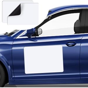 imageDIYMAG 2Pcs Blank Car Magnets24x17 Inch Car Door Magnets Set Signs Rounded Corners Flexible Magnetic Bumper Sticker to Advertise Cover Logo Prevent Cars Scratches Dents24x172P