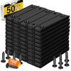 imageDIYMAG Strong Neodymium Rectangular Pot Magnets with Counter Bore Countersunk Hole Magnets with Mounting Screws  60x135x5mm Pack of 8Black