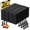 imageDIYMAG Strong Neodymium Rectangular Pot Magnets with Counter Bore Countersunk Hole Magnets with Mounting Screws  60x135x5mm Pack of 8Black