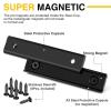 imageDIYMAG Strong Neodymium Rectangular Pot Magnets with Counter Bore Countersunk Hole Magnets with Mounting Screws  60x135x5mm Pack of 8Black