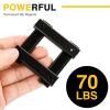 imageDIYMAG Strong Neodymium Rectangular Pot Magnets with Counter Bore Countersunk Hole Magnets with Mounting Screws  60x135x5mm Pack of 8Black