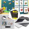 imageDIYMAG Adhesive Magnetic Sheets 4 x 6 42 Packs Flexible Magnet Sheets with Adhesive for Crafts Photos and Die Storage Easy Peel and Stick Easy to Cut into Any Shape 4x642P