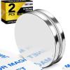 imageDIYMAG 2Pack Strong Neodymium Disc Magnets Rare Earth Magnets with DoubleSided Adhesive Heavy Duty for Fridge DIY Building Scientific Craft Office 126inch D x 012inch H