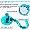 imageDIYMAG Magnetic Hooks 30Lbs Strong Heavy Duty Cruise Magnet SHooks for Classroom Fridge Kitchen etc 6 PackGreen