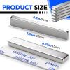 imageDIYMAG Neodymium Magnets 30 Pack Strong Magnetic Bar with DoubleSided Adhensive Backing Heave Duty Rare Earth Magnet for Fridge Classroom Science and Craft  236 x 039 x 02 in SilverSilver