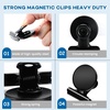 image:imageDIYMAG Magnetic Clips 60 Pack Personalized Sculpture Photo Frame Collage for Pictures Holders Heavy Duty Cruise Decorative Fridge Magnets Gifts for Christmas Light Clip Home School Whiteboard BlackBlack60p