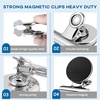 image:imageDIYMAG Magnetic Clips 60 Pack Personalized Sculpture Photo Frame Collage for Pictures Holders Heavy Duty Cruise Decorative Fridge Magnets Gifts for Christmas Light Clip Home School Whiteboard BlackSilver60p