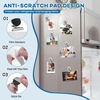 image:imageDIYMAG Magnetic Clips 60 Pack Personalized Sculpture Photo Frame Collage for Pictures Holders Heavy Duty Cruise Decorative Fridge Magnets Gifts for Christmas Light Clip Home School Whiteboard BlackSilver60p