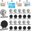 image:imageDIYMAG Magnetic Clips 60 Pack Personalized Sculpture Photo Frame Collage for Pictures Holders Heavy Duty Cruise Decorative Fridge Magnets Gifts for Christmas Light Clip Home School Whiteboard BlackSilver20p
