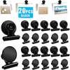 image:imageDIYMAG Magnetic Clips 60 Pack Personalized Sculpture Photo Frame Collage for Pictures Holders Heavy Duty Cruise Decorative Fridge Magnets Gifts for Christmas Light Clip Home School Whiteboard BlackBlack20p