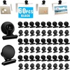 image:imageDIYMAG Magnetic Clips 60 Pack Personalized Sculpture Photo Frame Collage for Pictures Holders Heavy Duty Cruise Decorative Fridge Magnets Gifts for Christmas Light Clip Home School Whiteboard BlackBlack60p