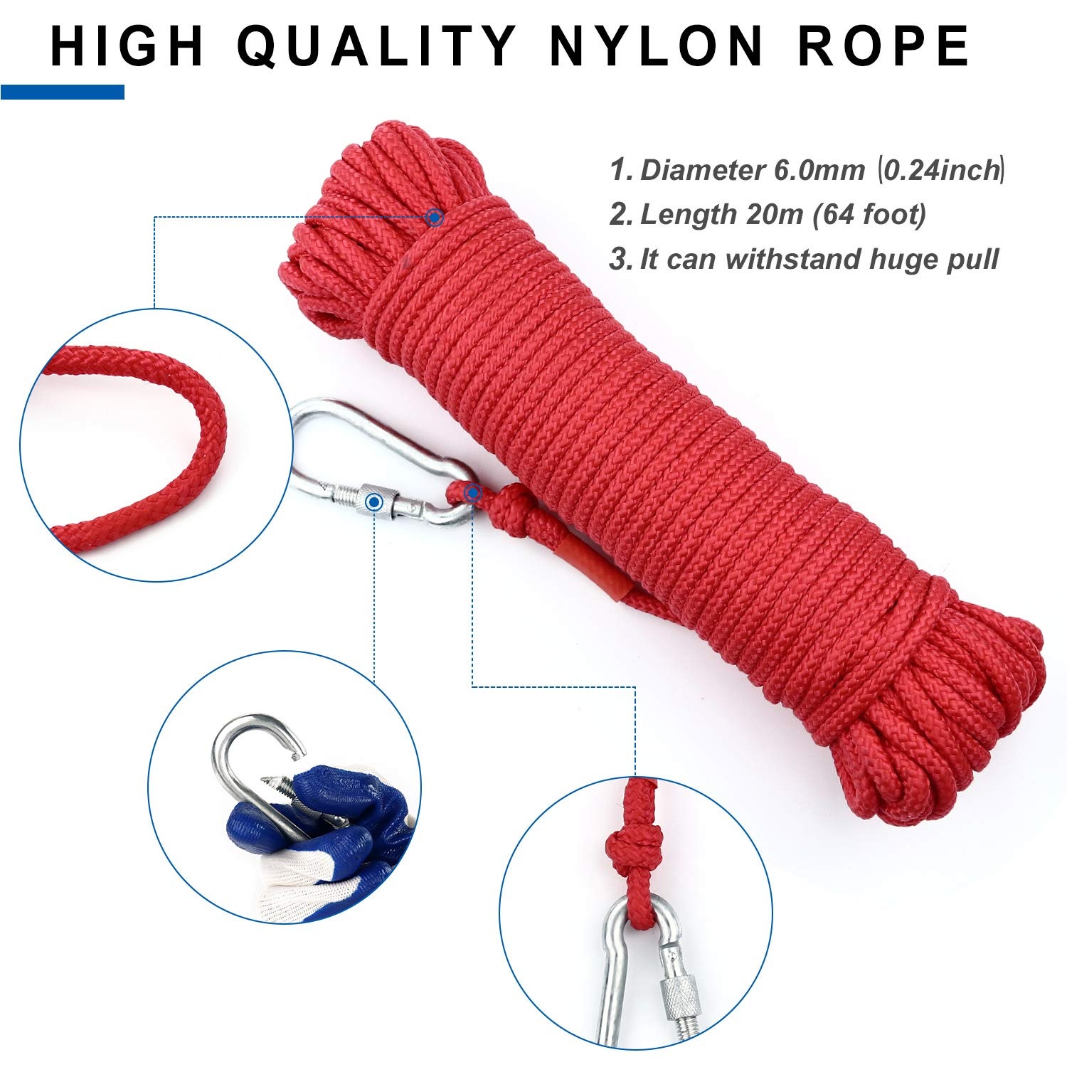 image:imageDIYMAG Fishing Magnet 142 Inch 150Lbs Large Strong Magnets for Lifting  Powerful Magnetic Tags Removal Tool High Power Heavy Duty Pickup for Treasure Hunting Retrieving Items in Lake and Beach75mm295 inches