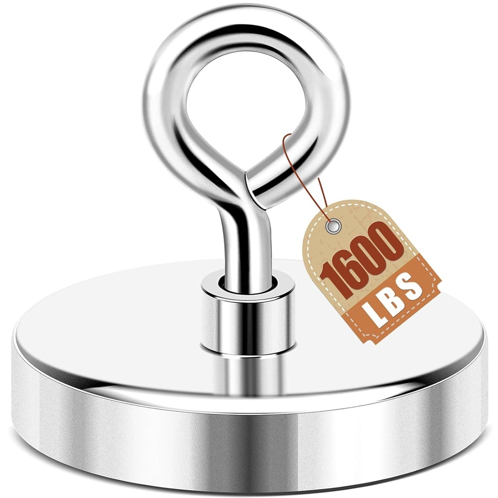 image:imageDIYMAG Fishing Magnet 142 Inch 150Lbs Large Strong Magnets for Lifting  Powerful Magnetic Tags Removal Tool High Power Heavy Duty Pickup for Treasure Hunting Retrieving Items in Lake and Beach120mm472 inches