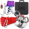 image:imageDIYMAG Fishing Magnet 142 Inch 150Lbs Large Strong Magnets for Lifting  Powerful Magnetic Tags Removal Tool High Power Heavy Duty Pickup for Treasure Hunting Retrieving Items in Lake and Beach75mm295 inches