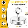image:imageDIYMAG Fishing Magnet 142 Inch 150Lbs Large Strong Magnets for Lifting  Powerful Magnetic Tags Removal Tool High Power Heavy Duty Pickup for Treasure Hunting Retrieving Items in Lake and Beach90mm354 inches