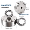 image:imageDIYMAG Fishing Magnet 142 Inch 150Lbs Large Strong Magnets for Lifting  Powerful Magnetic Tags Removal Tool High Power Heavy Duty Pickup for Treasure Hunting Retrieving Items in Lake and Beach75mm295 inches