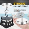 image:imageDIYMAG Fishing Magnet 142 Inch 150Lbs Large Strong Magnets for Lifting  Powerful Magnetic Tags Removal Tool High Power Heavy Duty Pickup for Treasure Hunting Retrieving Items in Lake and Beach90mm354 inches