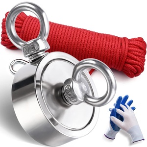 image:imageDIYMAG Fishing Magnet 142 Inch 150Lbs Large Strong Magnets for Lifting  Powerful Magnetic Tags Removal Tool High Power Heavy Duty Pickup for Treasure Hunting Retrieving Items in Lake and Beach48mm188 inches